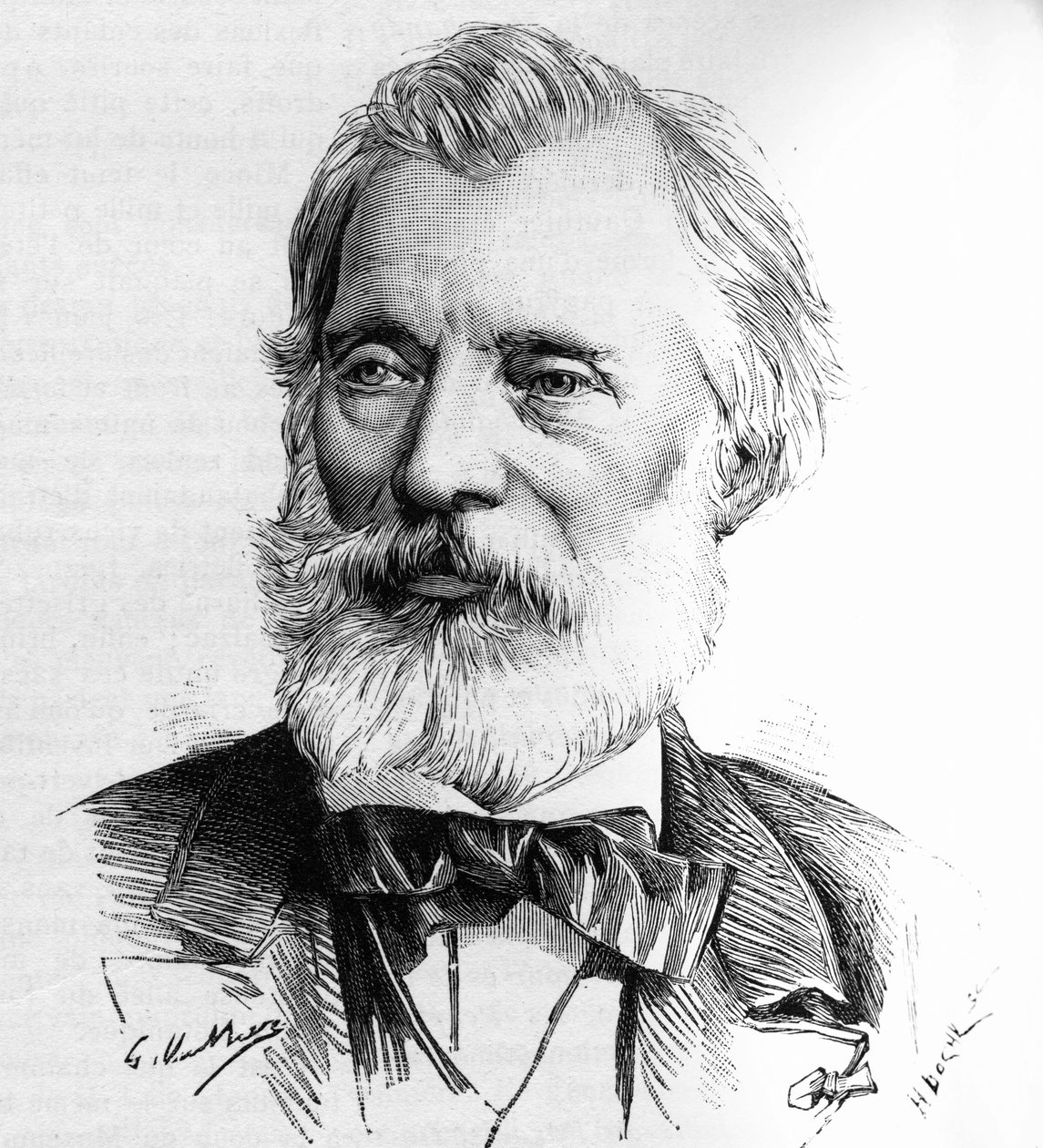 Portrét Gustava Bertinota (1822-1888), rytce dějin a člena Institutu. od Unknown artist