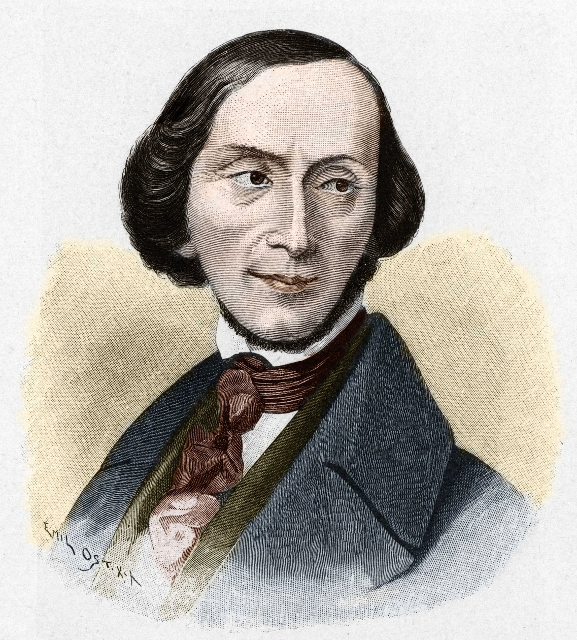 Portrét Hanse Christiana Andersena (1805-1875), dánského spisovatele. od Unknown artist