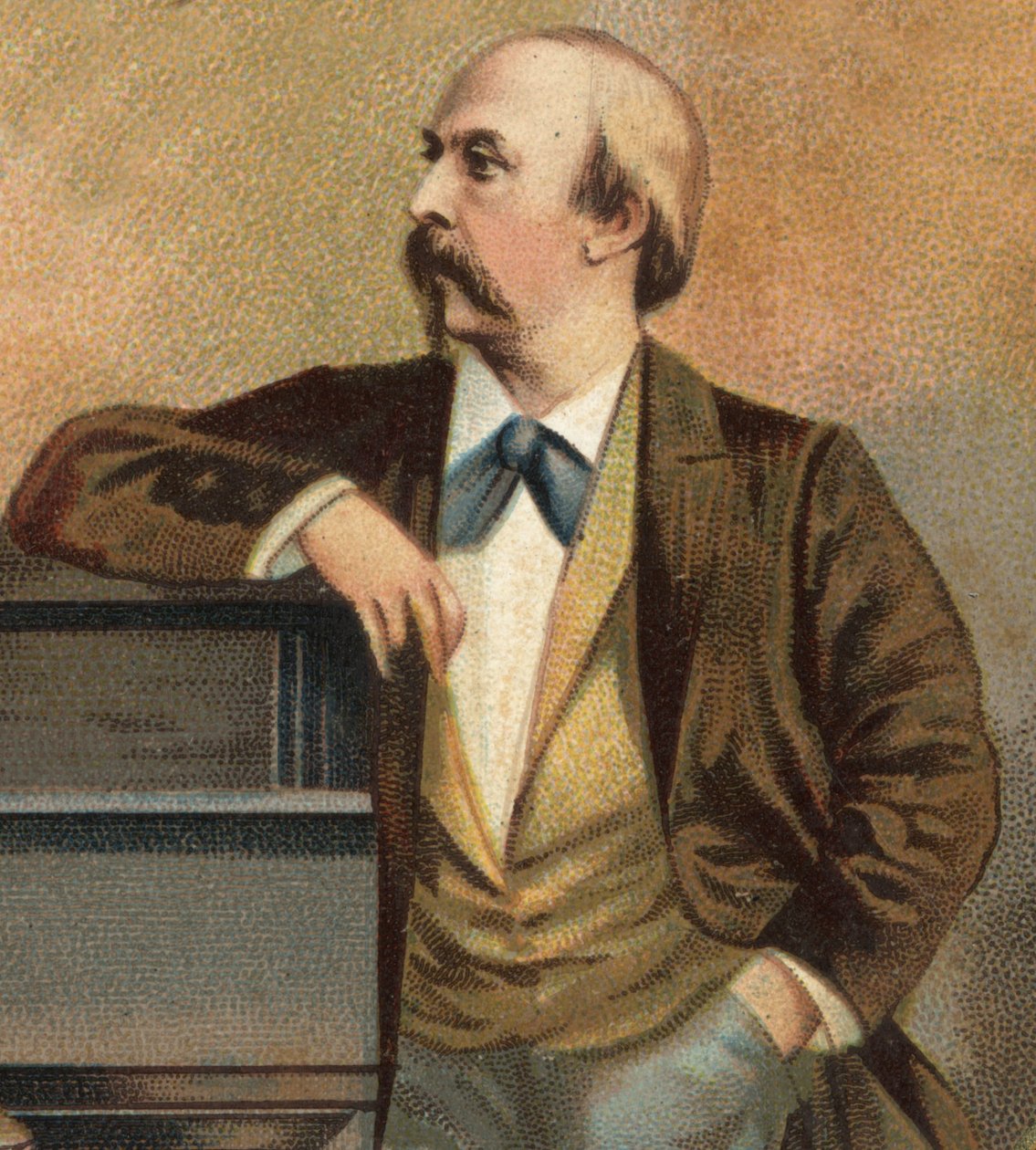Portrét Hanse von Bulowa (1830 - 1894). od Unknown artist