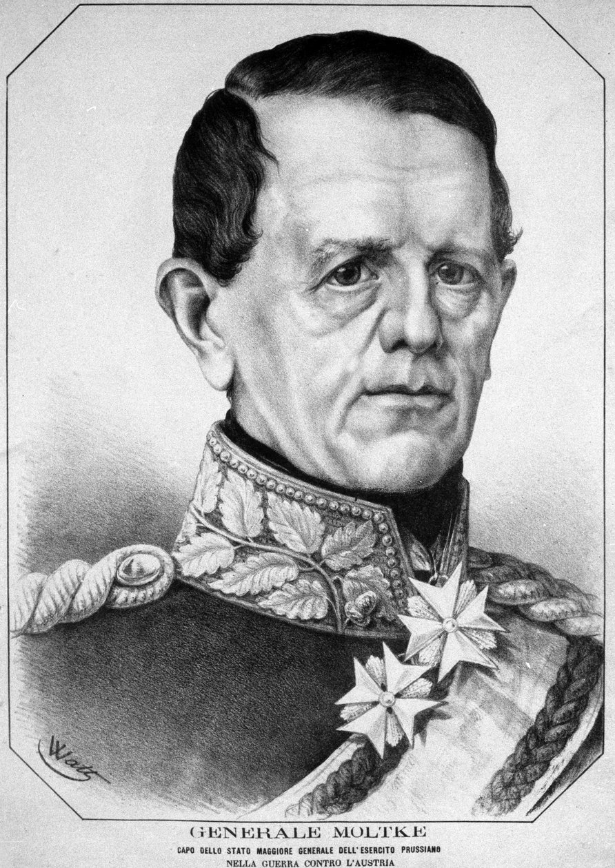 Portrét Helmutha Karla Bernharda, hraběte von Moltke od Unknown artist