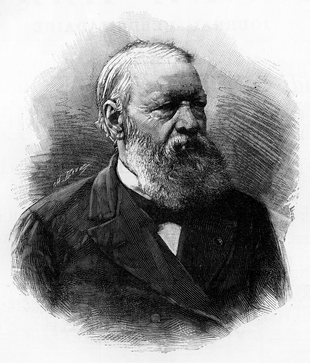 Portrét Henri Conscience (Hendrik Conscience od Unknown artist