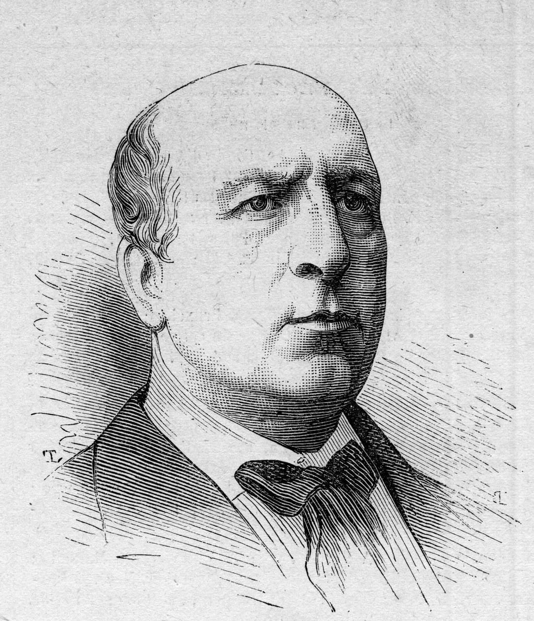 Portrét Henriho Maubanta (1821-1908), francouzského komika, člena Comedie Francaise. Rytina v „“ Le Monde Illustré““ n¡1168 ze dne 16. srpna 1879. od Unknown artist