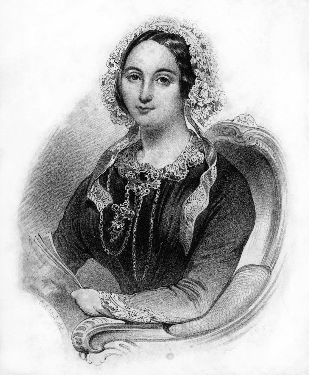 Portrét Henriette Sontagové (1806-1854), německé zpěvačky. od Unknown artist
