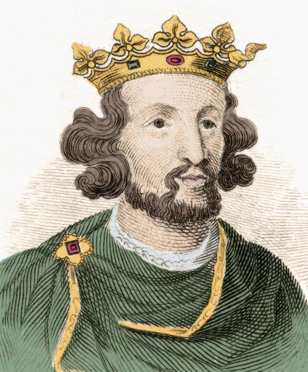 Portrét Jindřicha III. Plantageneta (1207-1272), anglického krále. od Unknown artist