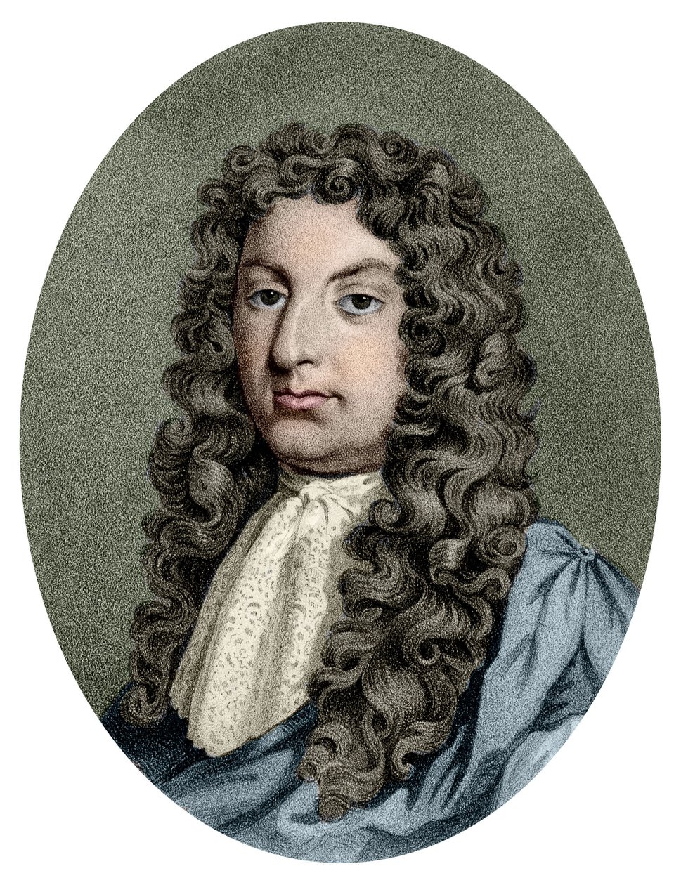 Portrét Henryho Purcella (1659 - 1695), britského skladatele. od Unknown artist