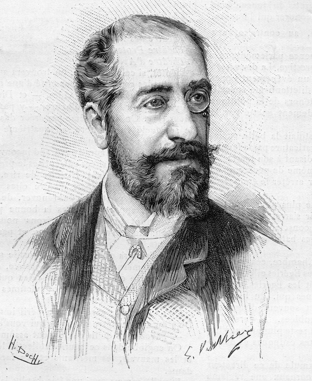 Portrét Henryho de Pene (zemřel 1888), šéfredaktora „Gaulois“, politických a společenských novin bohaté francouzské společnosti konce 19. století. od Unknown artist