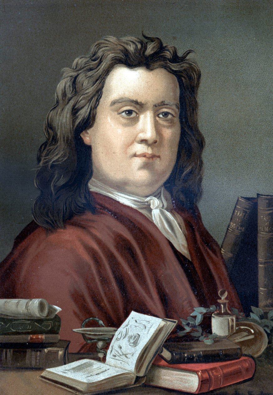 Portrét Hermanna Boerhaavea (1668 - 1738), nizozemského lékaře a chemika, podle knihy „Věda a její muži“ od Louise Figuiera. Barcelona 1881 od Unknown artist
