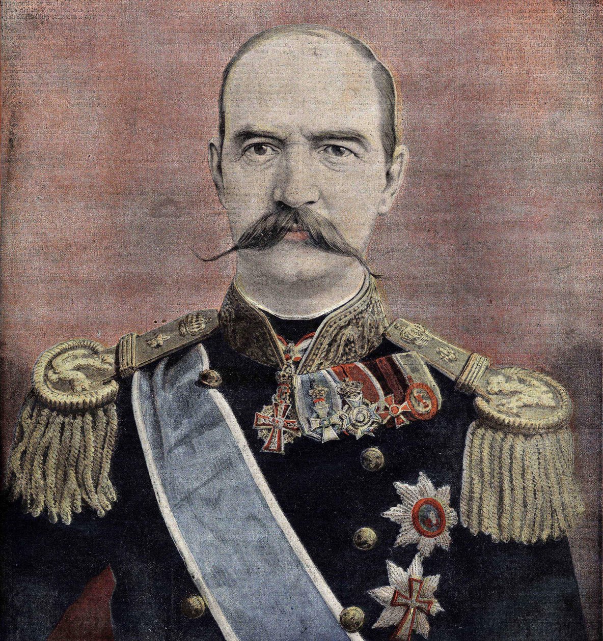 Portrét Jeho Veličenstva Jiřího I. (1863-1913), řeckého krále. Rytina z roku 1895. od Unknown artist