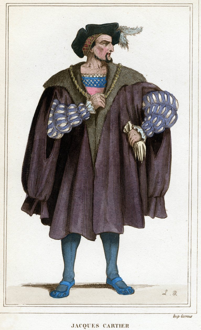 Portrét Jacquese Cartiera (1491 - 1557). od Unknown artist
