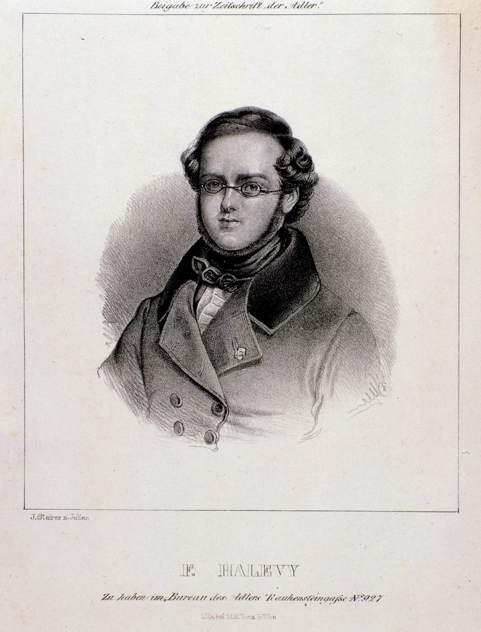 Portrét Jacquese Fromentala Halevyho (rytina) od Unknown artist