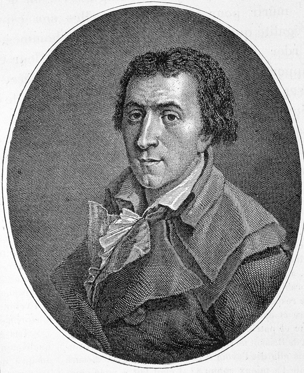 Portrét Jacquese Pierra Brissota dit Brissot de Warville (1754-1793), francouzského novináře a politika. Založil Společnost přátel černé, zastánce zrušení otroctví. Rytina 19. století. od Unknown artist