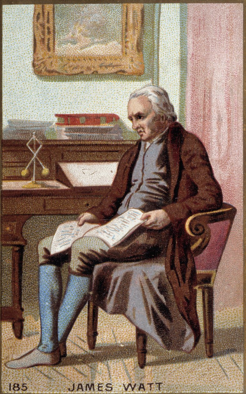 Portrét Jamese Watta (1736-1819), britského inženýra. od Unknown artist