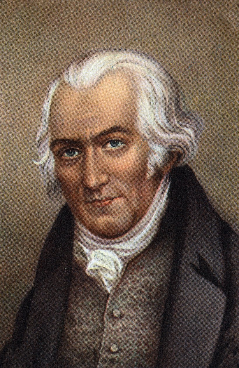 Portrét skotského inženýra Jamese Watta. od Unknown Artist