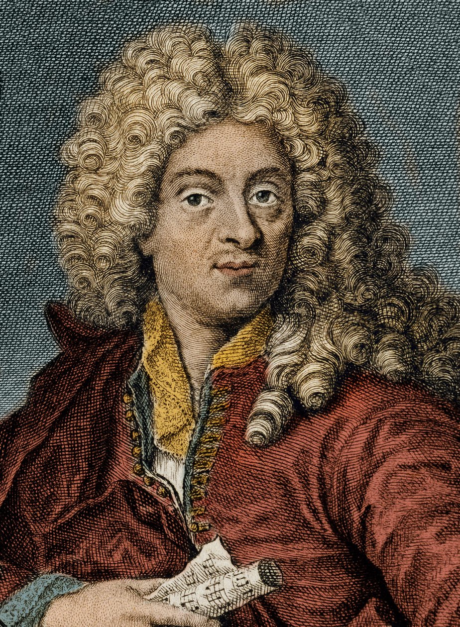 Rytina Portrét Jean-Baptista Lullyho 19. století - Portrét Jeana Baptista (Lully (Giovanni Battista Lulli) (1632-1687) od Unknown artist