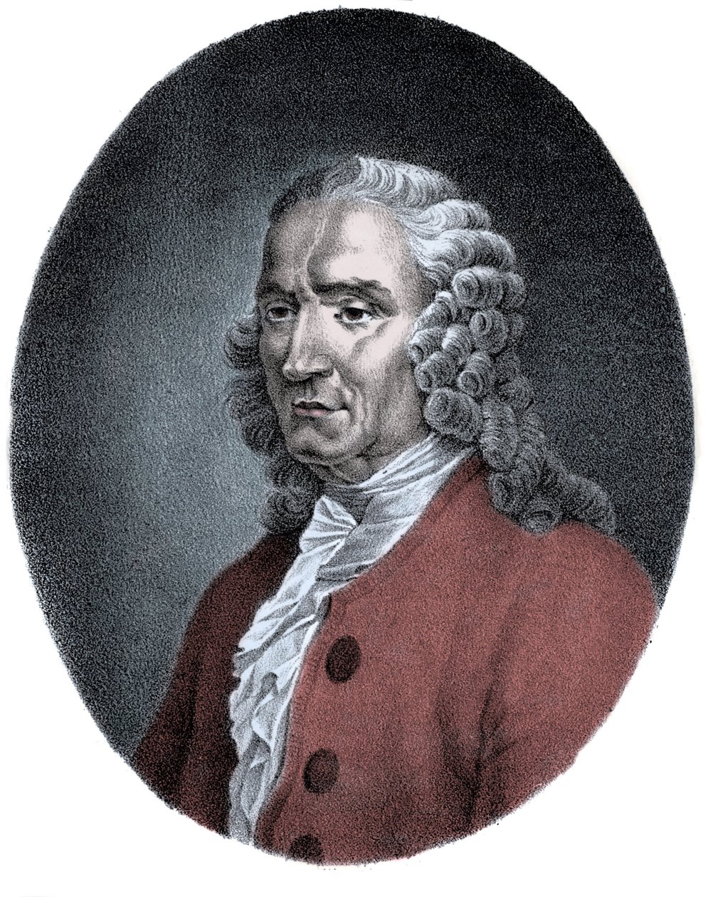 Portrét Jean-Philippe (Jean Philippe) Rameau (1683-1764), francouzský skladatel. od Unknown artist