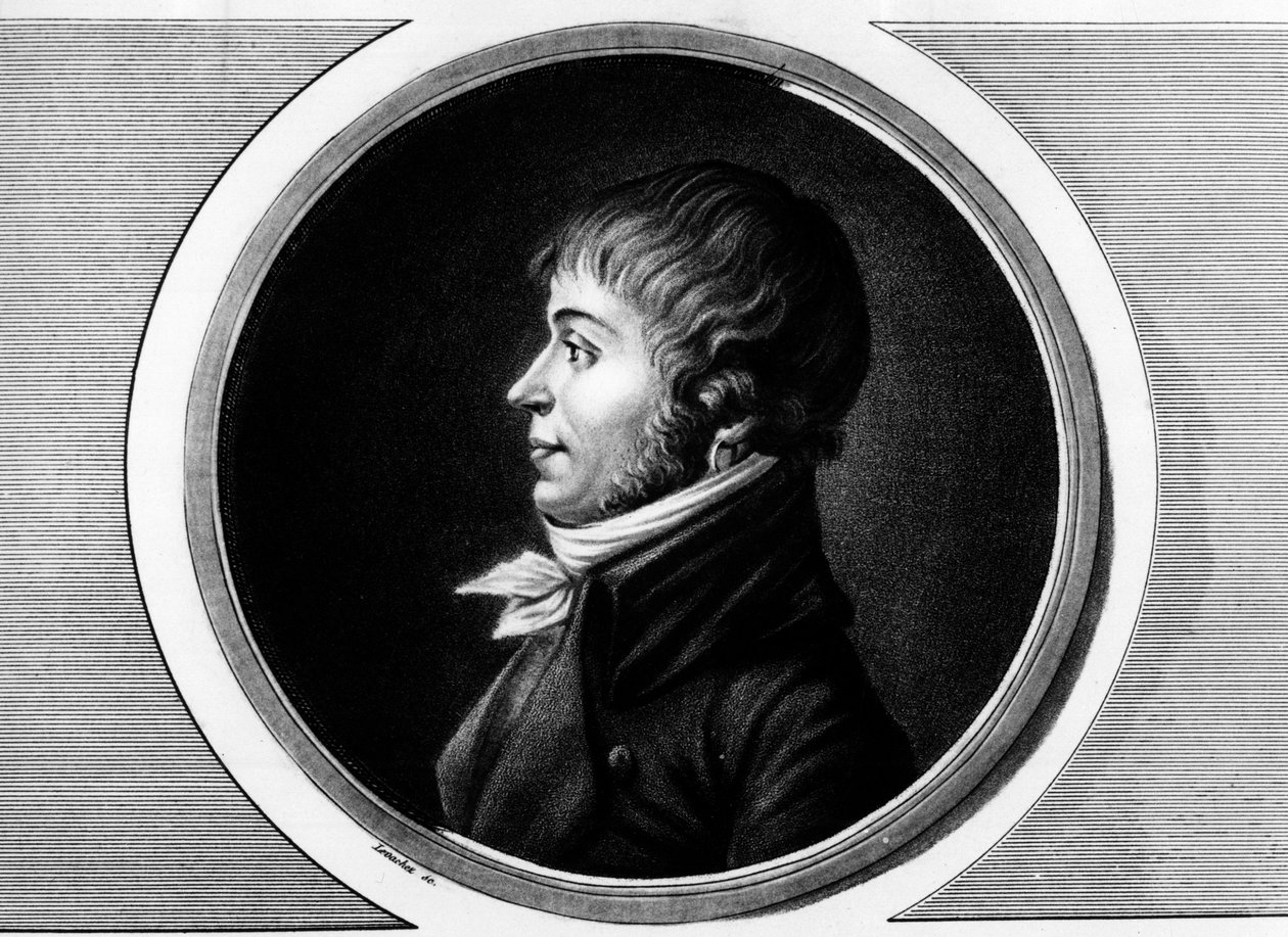 Portrét Jean Antoine Joseph Debry nebo De Bry (1760-1834), zástupce Aisne na Národním shromáždění. Rytina v „“ Kompletní sbírka historických obrazů francouzské revoluce, ve třech svazcích.“““ 1804. od Unknown artist