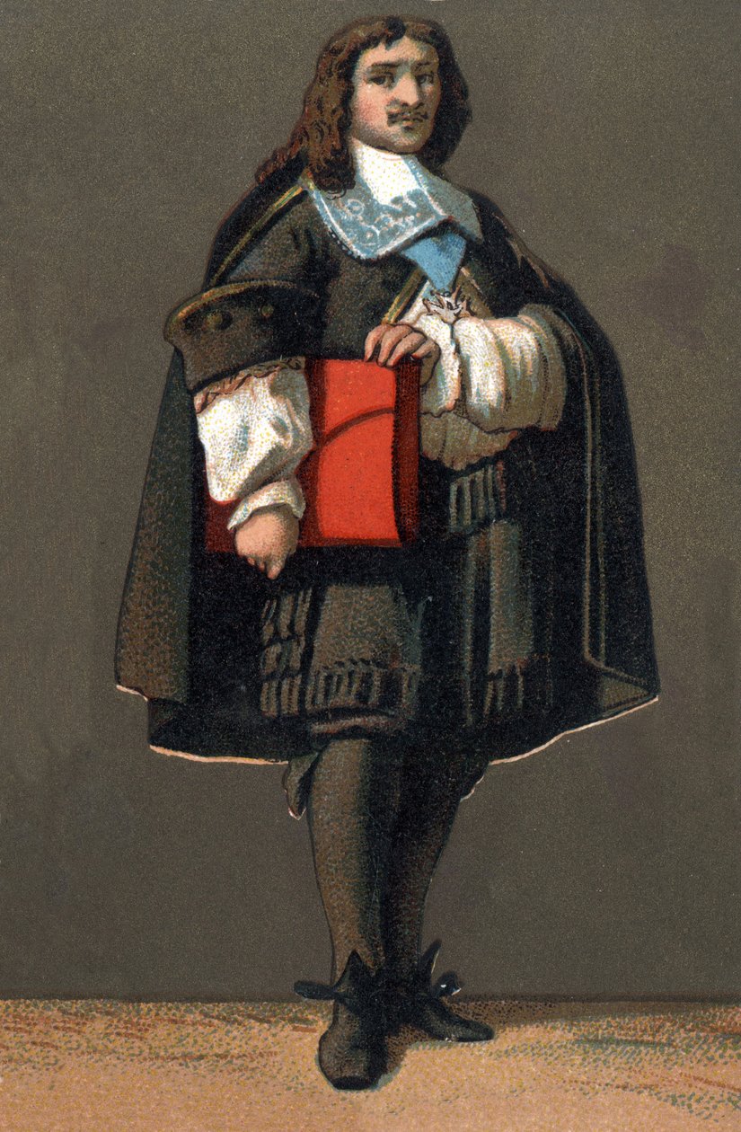 Portrét Jean Baptiste (Jean-Baptiste) Colbert (1619-1683), intendant financí Ludvíka XIV. Chromolitografie kolem roku 1890. od Unknown artist