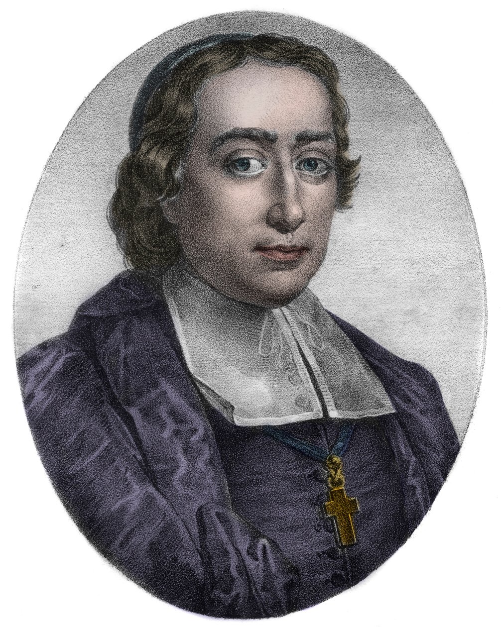 Portrét Jean Baptiste (Jean-Baptiste) Massillon (1663-1742), francouzský katolický biskup a kazatel, biskup z Clermontu - Portrét francouzského kazatele a církevního muže Jean Baptiste (Jean-Baptiste) Massillon (1663-1742) od Unknown artist