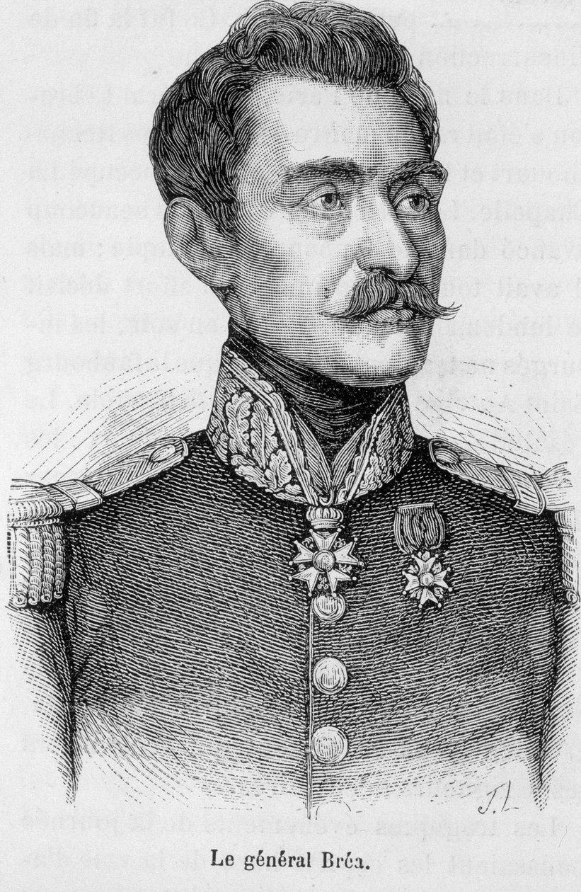 Portrét Jean Baptiste Fidele Brea, francouzský generál (1790-1848). od Unknown artist