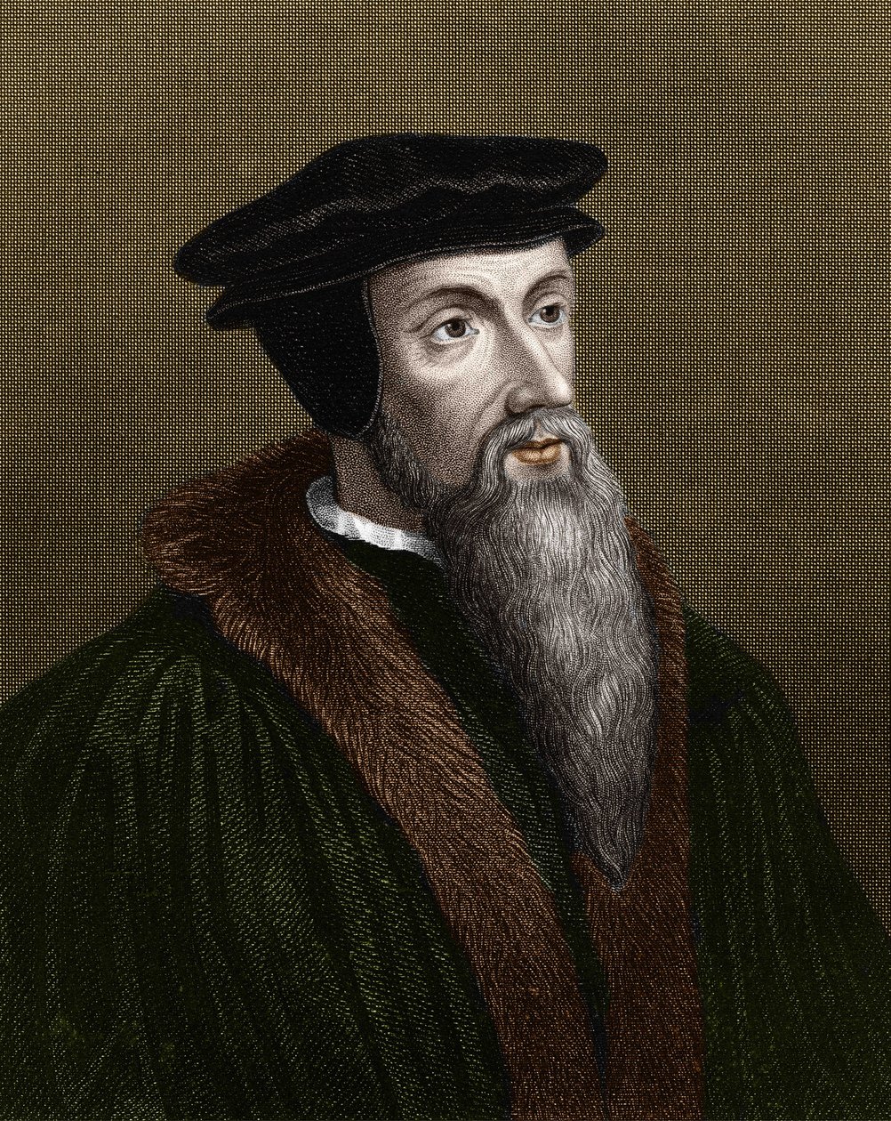 Portrét Jeana Calvina (1509-1564), francouzského náboženského reformátora a spisovatele. od Unknown artist