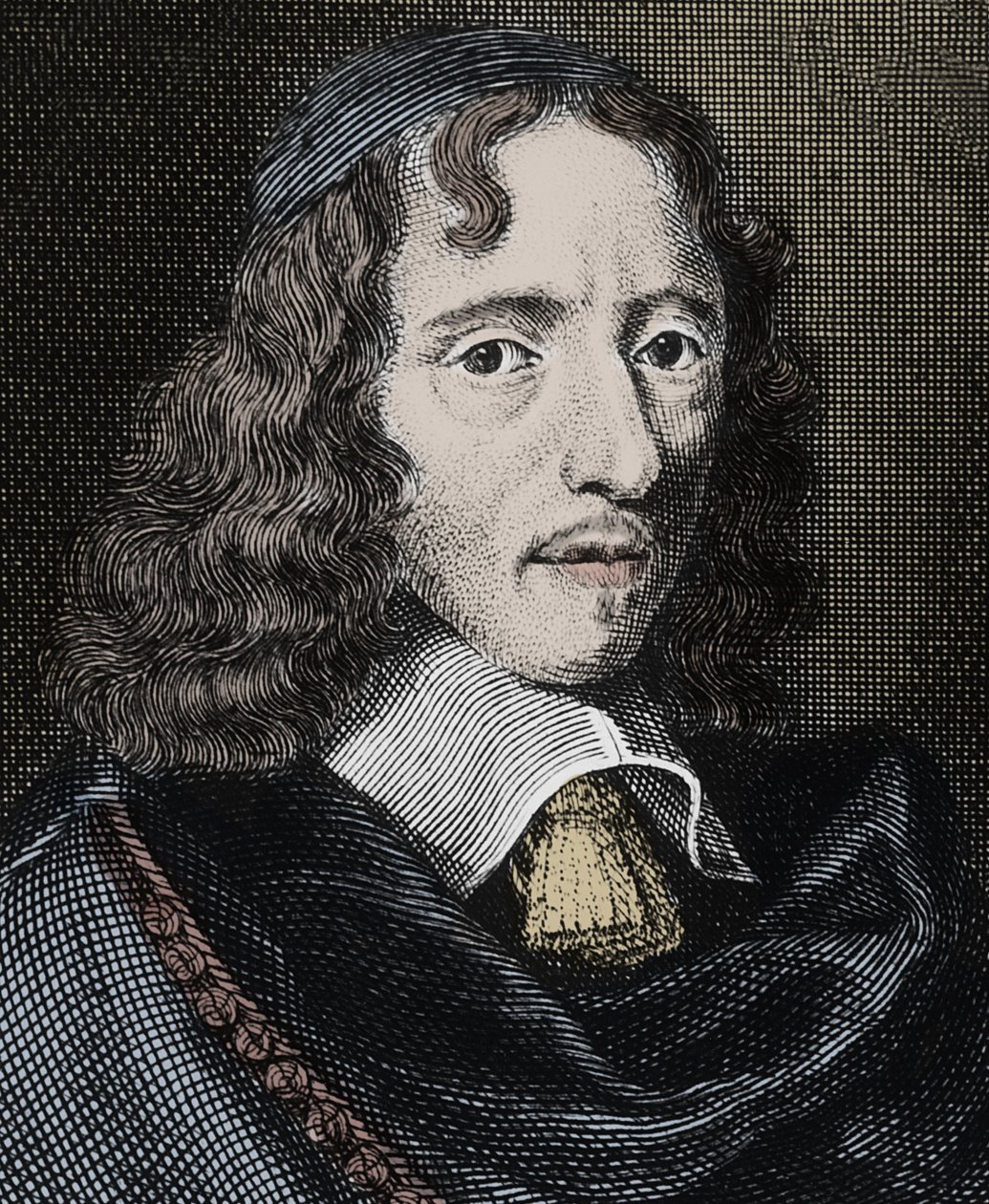Portrét Jeana Chapelaina (1595-1674), francouzského básníka - Rytina - Jean Chapelain (1595-1674) Francouzský básník a literární kritik - Rytina od Unknown artist