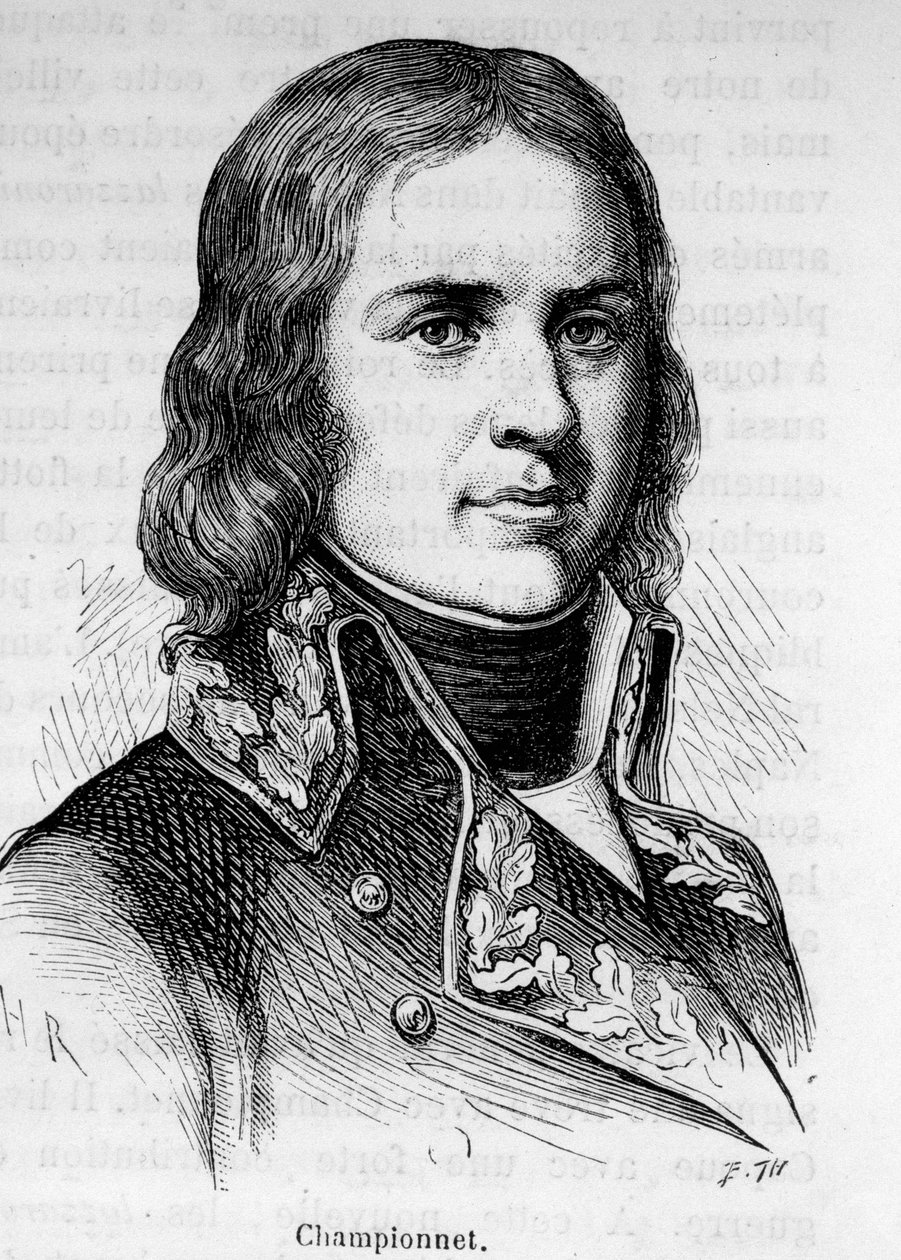 Portrét Jeana Etienna Championeta (1762-1800), francouzského generála, účastnil se revolučních kampaní. od Unknown artist