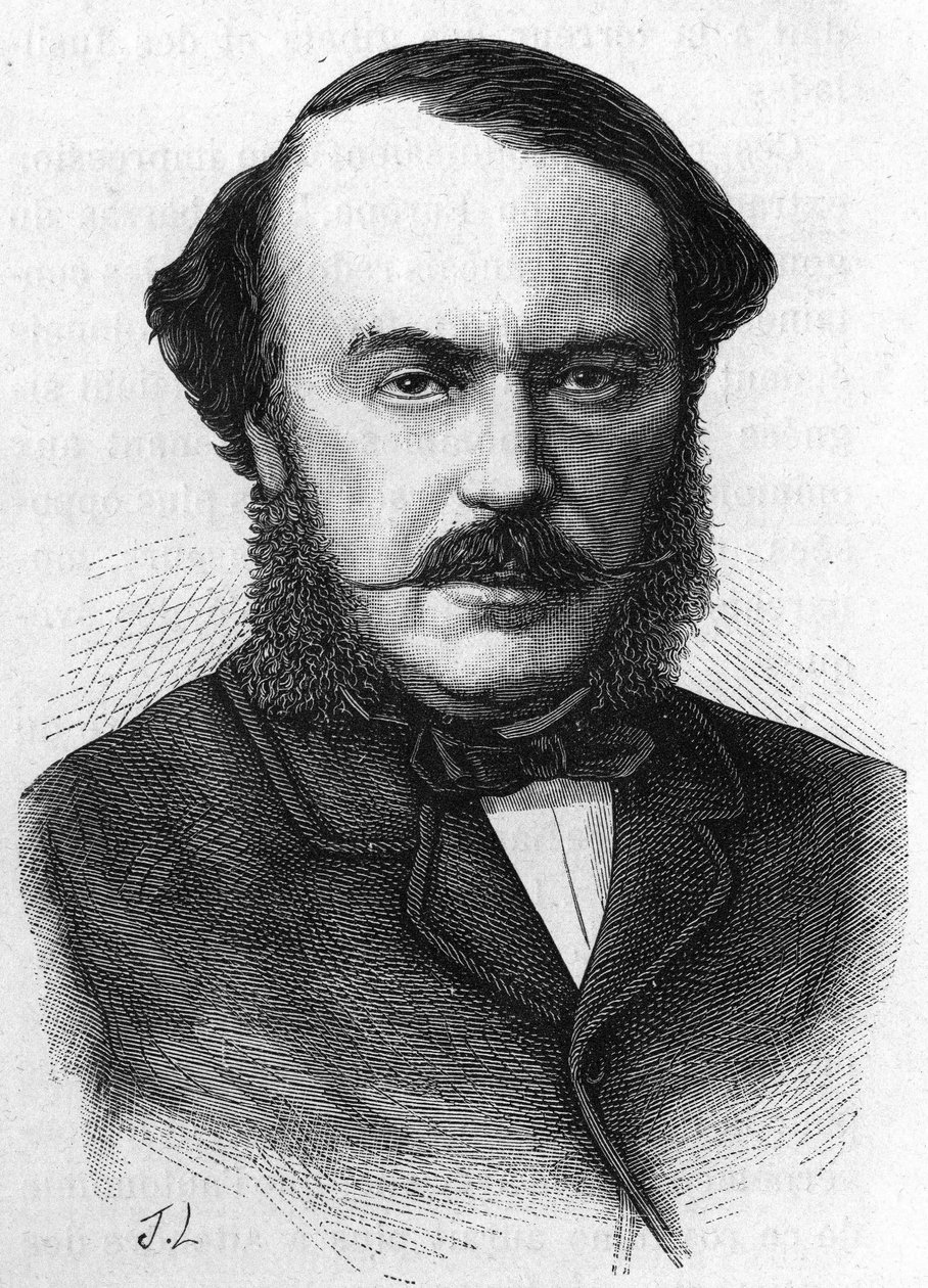 Portrét Jean Gilbert Victor Fialin, vévoda z Persigny (1808-1872), francouzský politik. od Unknown artist