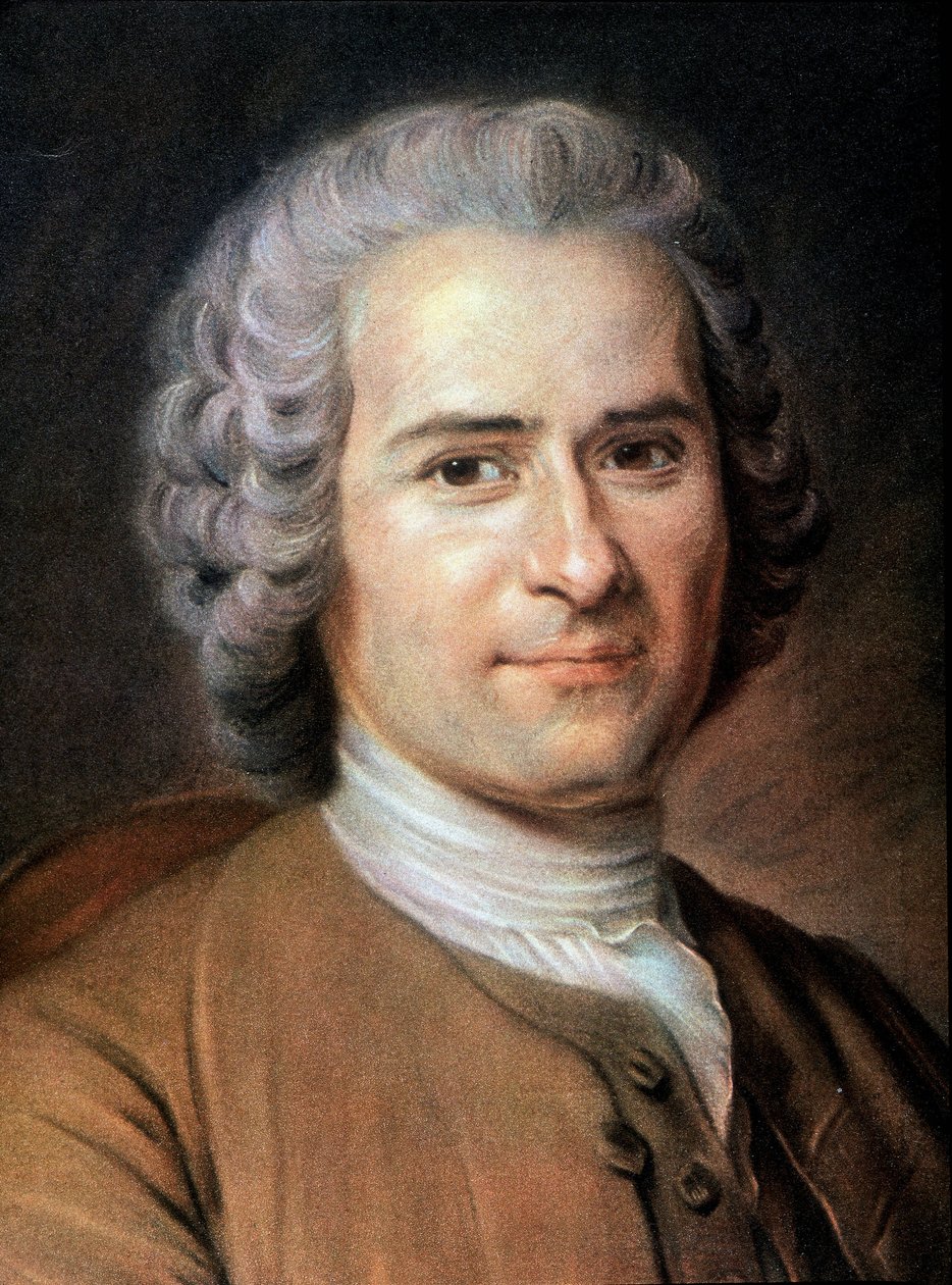 Portrét Jean Jacques Rousseau od Unknown artist