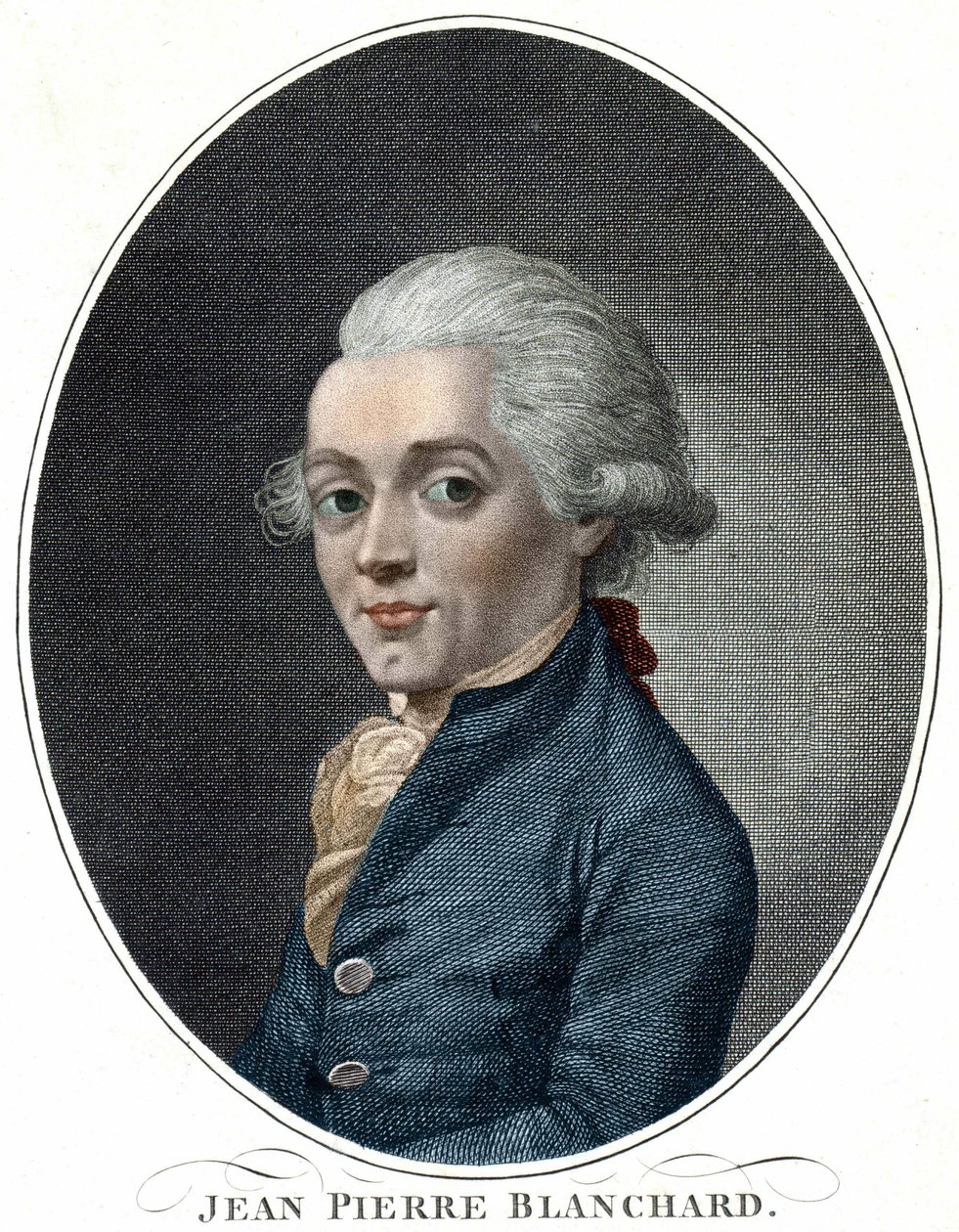 Portrét Jeana Pierra Blancharda (1709 - 1853), letecký francouz od Unknown artist