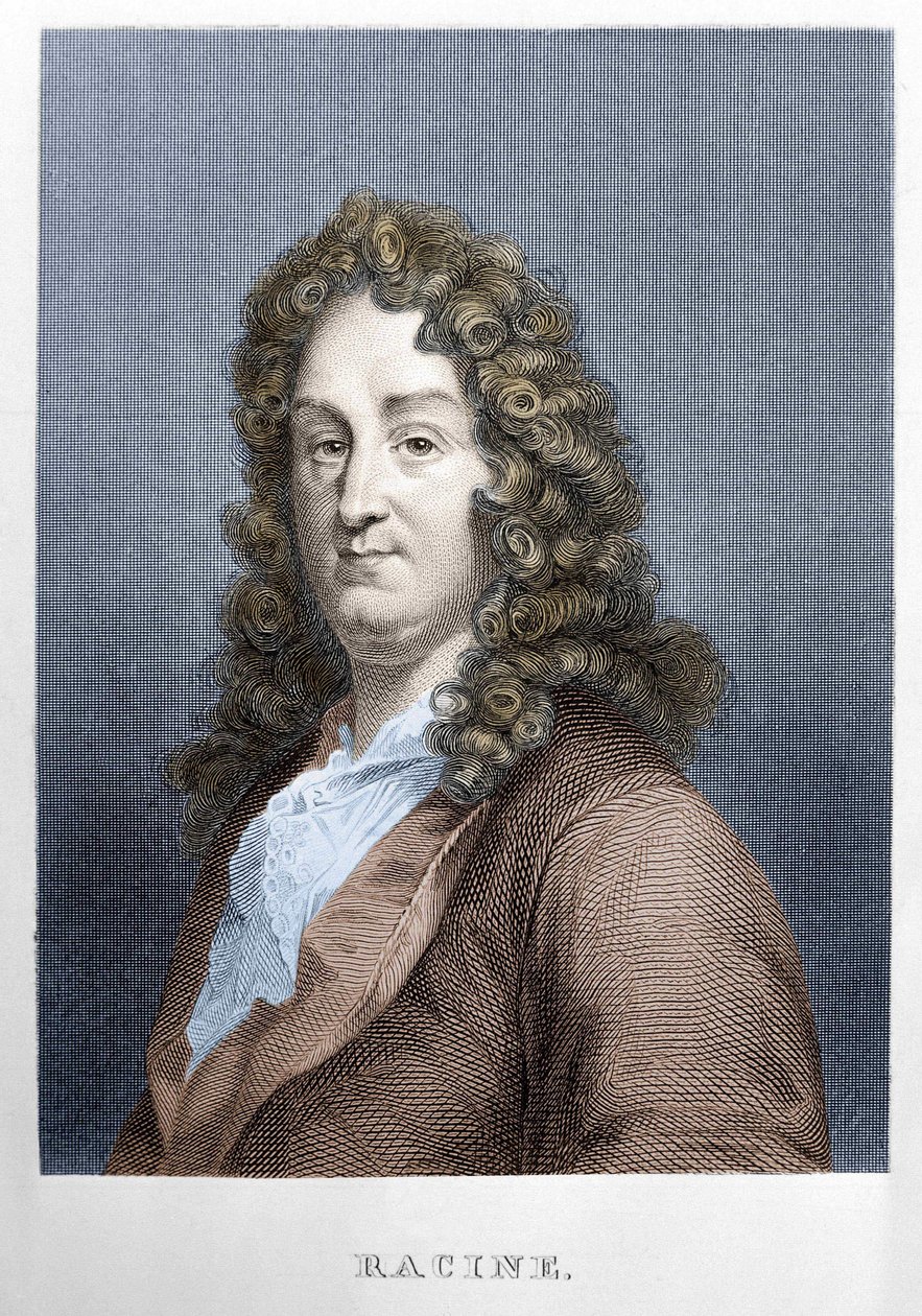 Portrét Jeana Racina (1639 - 1699), francouzského dramatika. od Unknown artist