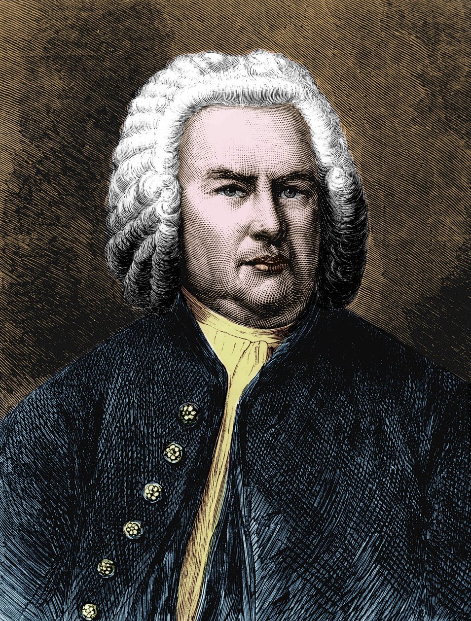 Portrét Jeana Sebastiena Bacha (Johann Sebastian Bach od Unknown artist