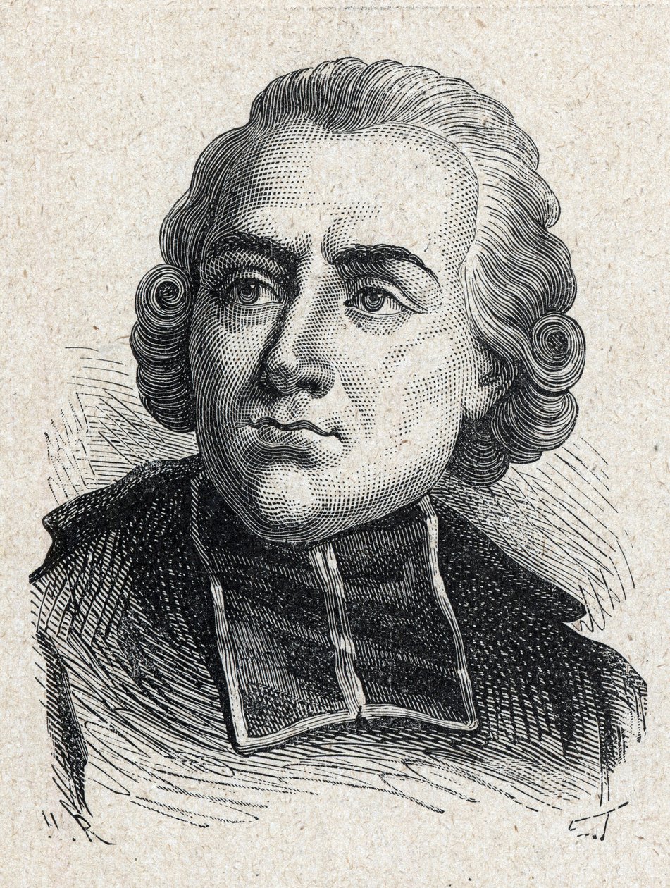 Portrét Jean Sibrake (Jean-Sibrakes) (nebo Siffrein) abbé Maury (1746-1817), francouzský kardinál a pařížský archeveque, člen Academy francaise - rytina z roku 1889 od Unknown artist