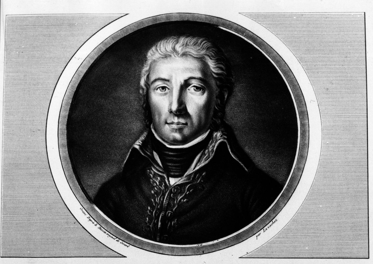 Portrét Jeana Victora (Jean-Victor) Moreau (1763-1813), generála Armee du Rhine. Rytina v „“ Kompletní sbírka historických obrazů francouzské revoluce, ve třech svazcích.“““ 1804. od Unknown artist