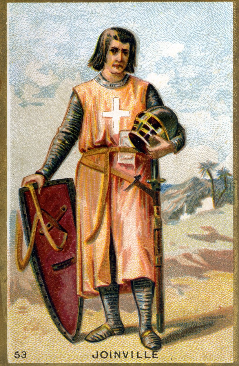 Portrét Jeana de Joinville (1225 - 1317) francouzského fejetonisty. Chromolitografie 19. století. od Unknown artist