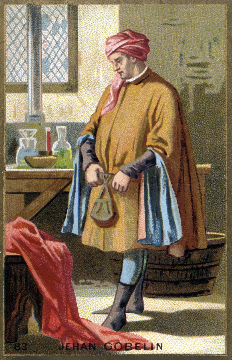 Portrét Jehan Gobelin, čistírna z 15. století. od Unknown artist