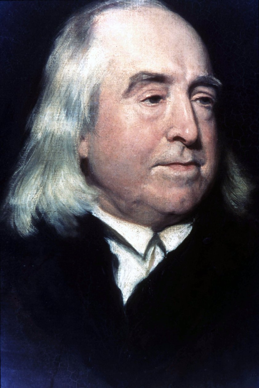 Portrét Jeremyho Benthama (1748-1832), britského filozofa a právního poradce. od Unknown artist