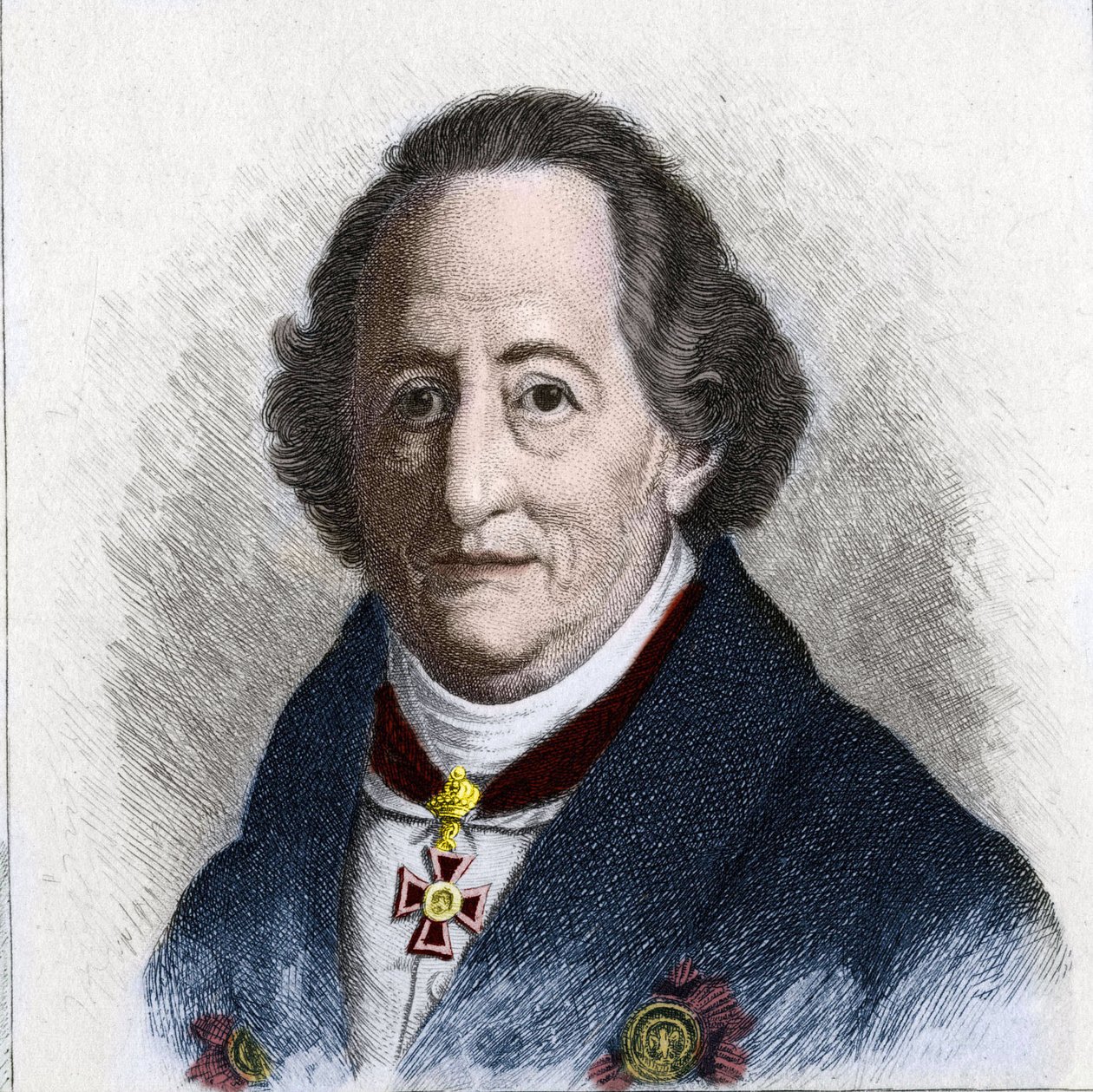 Portrét Johanna Wolfganga Goetha (1749 - 1832), německého spisovatele od Unknown artist