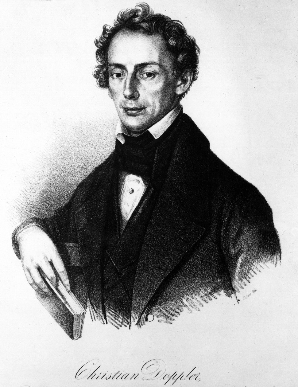 Portrét Johanna Christiana Dopplera (1803-1853). Rakouský fyzik. od Unknown artist