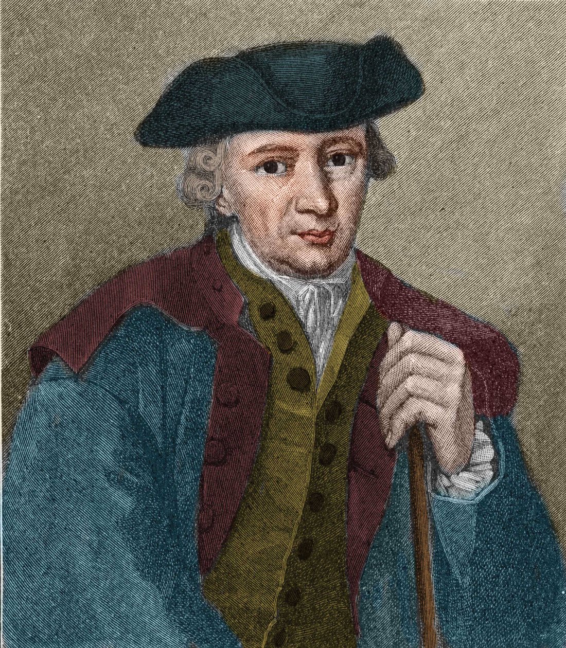 Portrét Johanna Georga Hamanna (1730-1788), německého filozofa a spisovatele. od Unknown artist