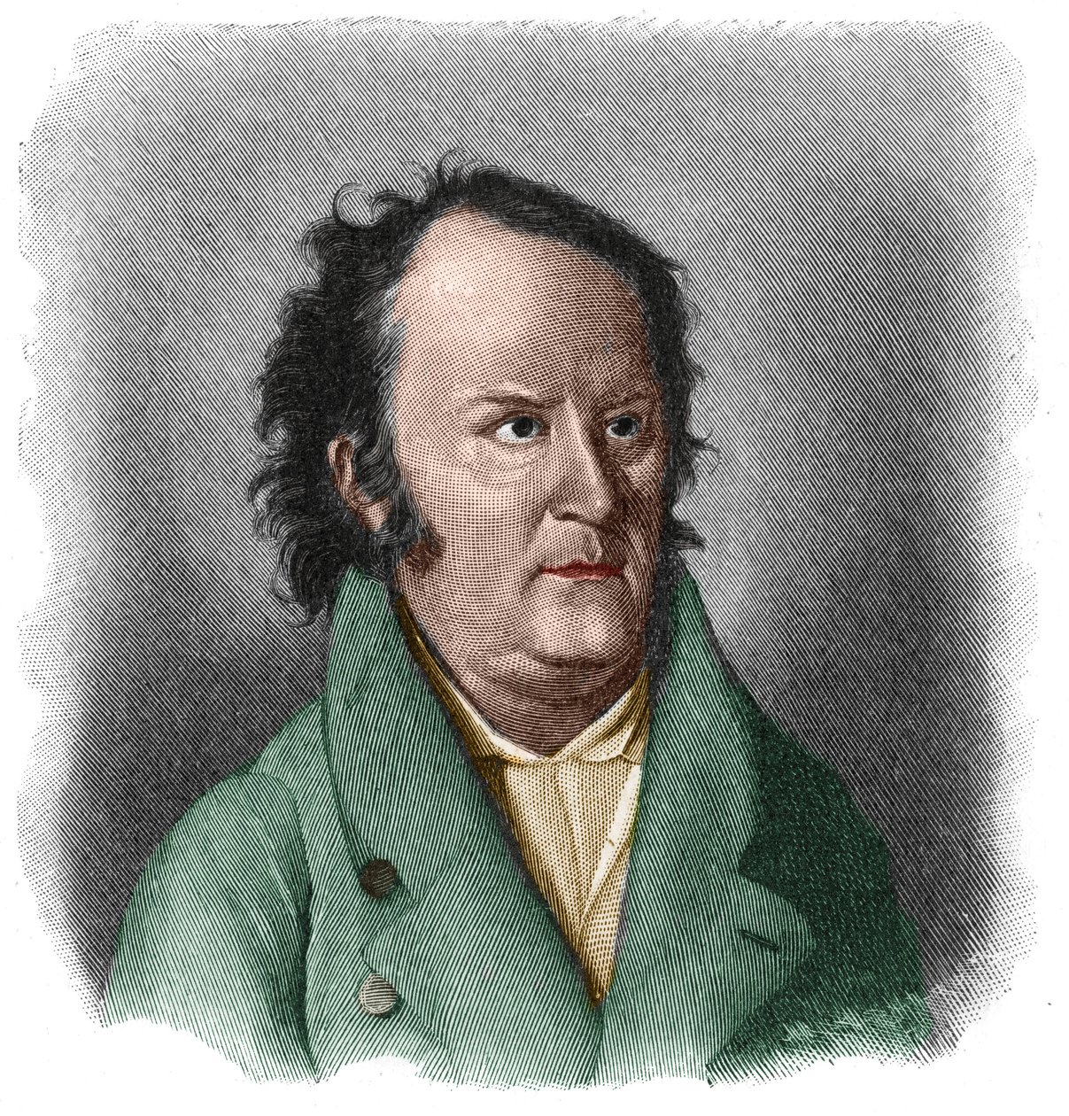 Portrét Johanna Ludwiga Tiecka (1773-1853) německého básníka a spisovatele romantického stylu. od Unknown artist