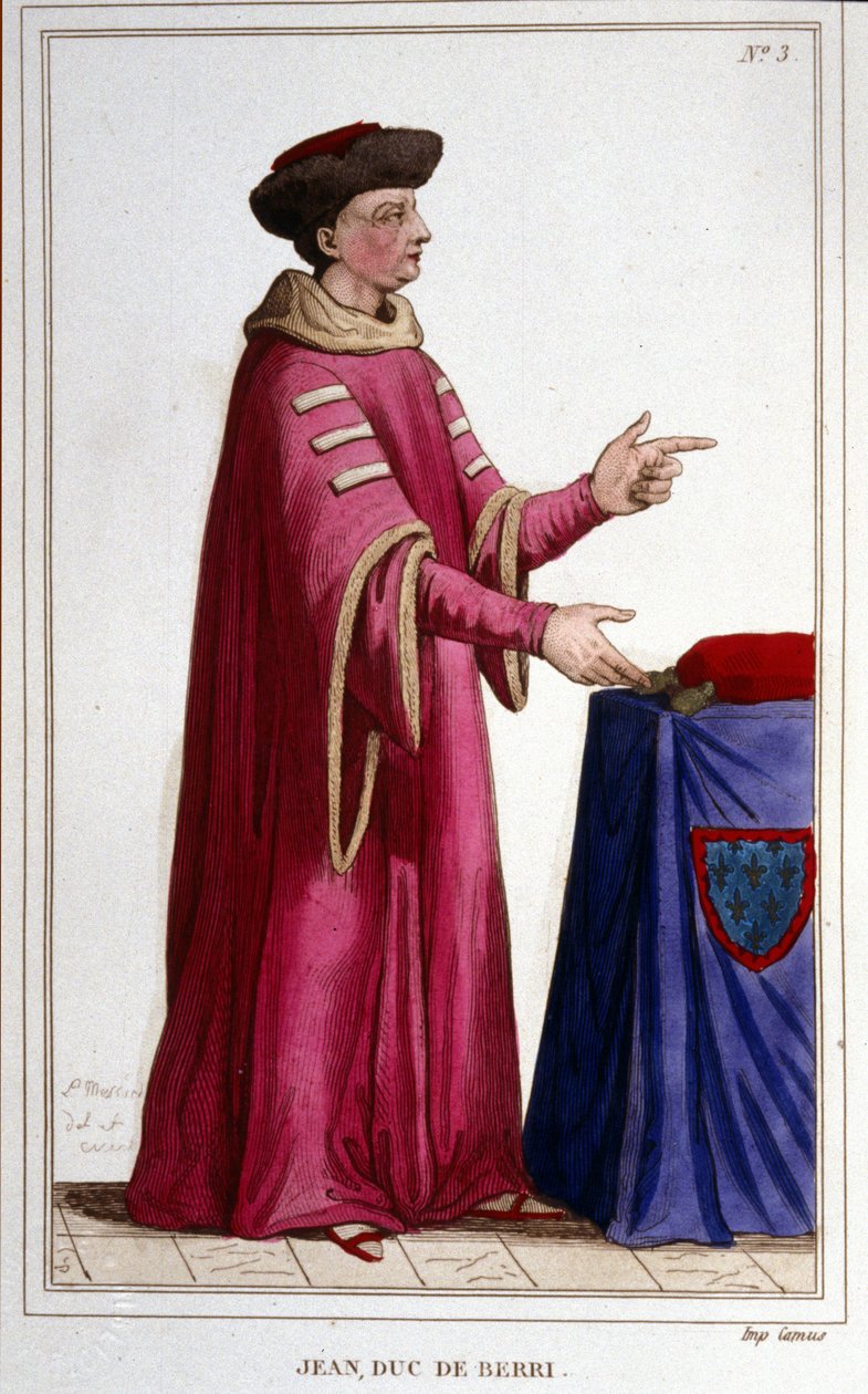 Portrét Jana, vévody z Berri (1340 - 1416). od Unknown artist