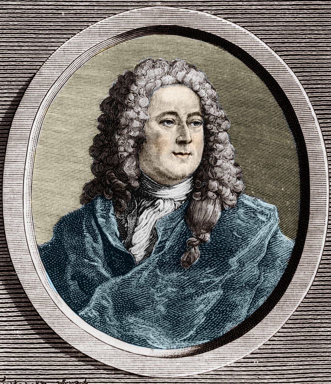 Portrét Johna Lawa (1671 - 1729), skotského finančního, který v roce 1720 způsobil bankrot (událost Quincampoix Street) od Unknown artist