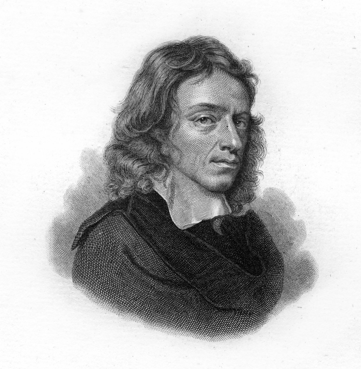 Portrét Johna Miltona, anglického básníka a esejisty (1608 - 1674) od Unknown artist