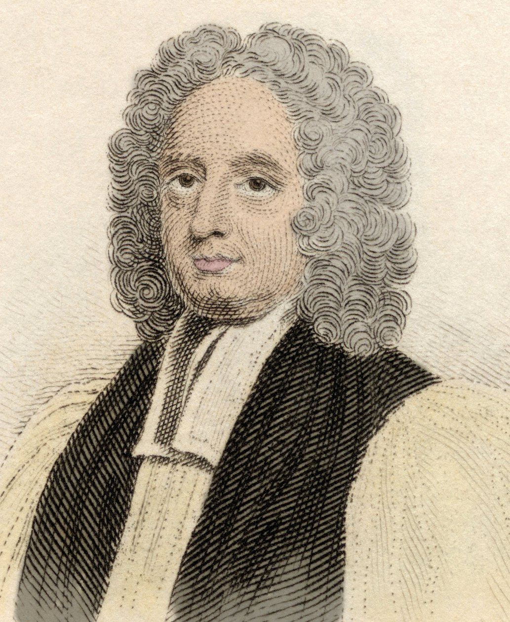 Portrét Johna Pottera (asi 1674-1747), anglického duchovního a archaika z Cantorbery. Rytina 19. století. od Unknown artist