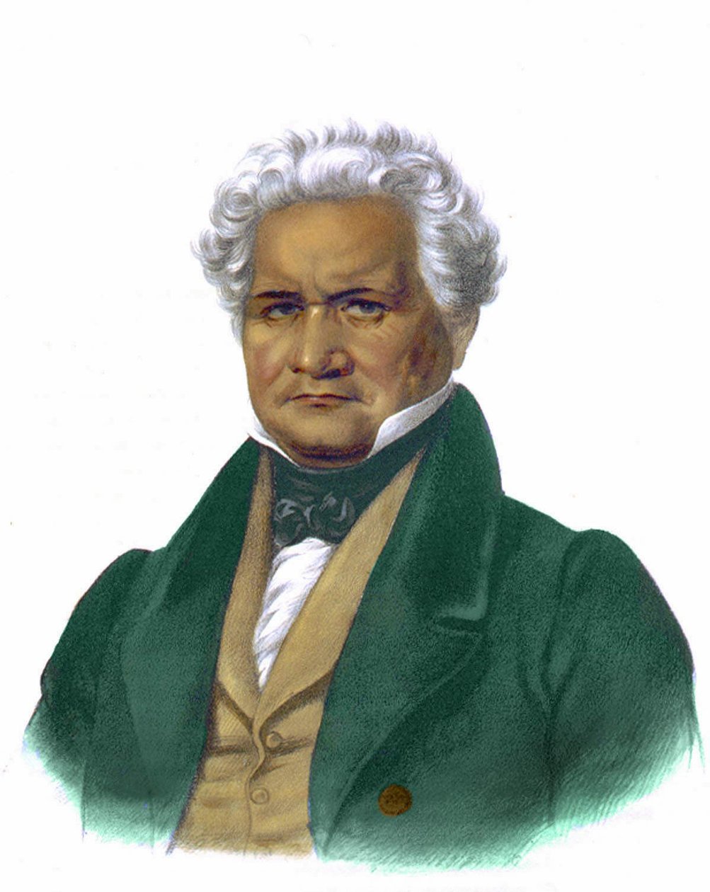Portrét Johna Ridge, rytina 1838. od Unknown artist