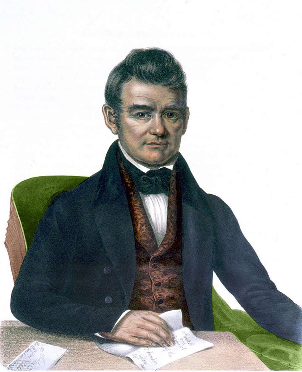 Portrét Johna Rosse, rytina 1843. od Unknown artist