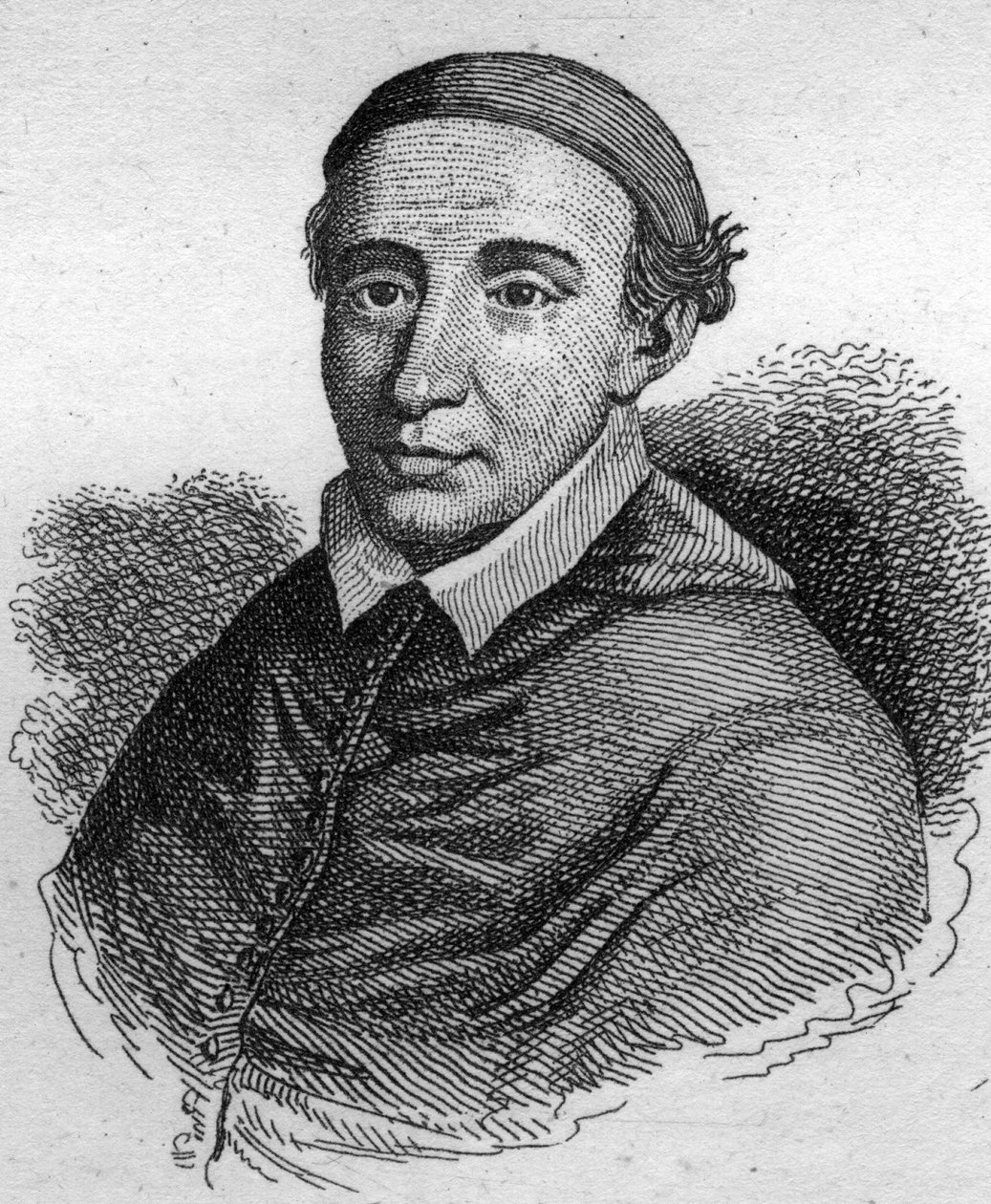 Portrét Jana de La Balue (1421-1491) kardinála biskupa z Evreux a Amoniera krále Ludvíka XI. Rytina z roku 1835. od Unknown artist