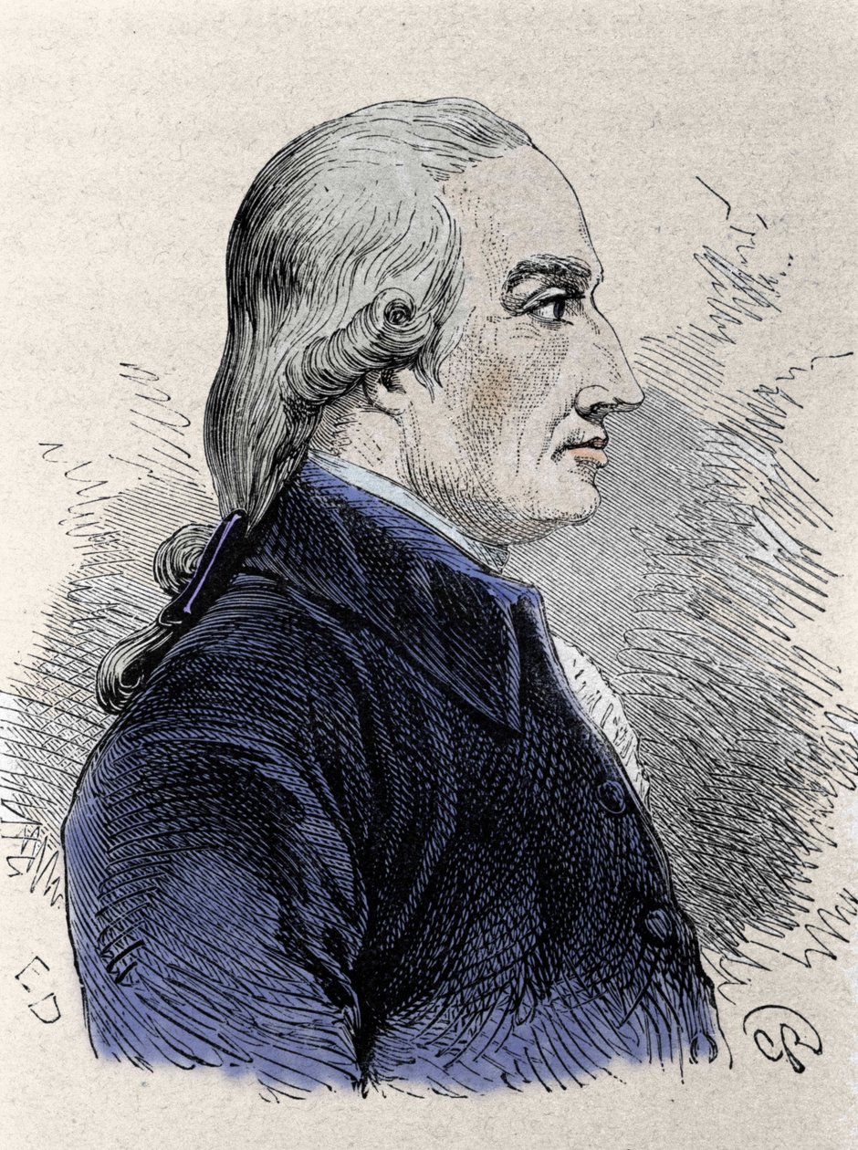 Portrét Josepha Blacka (1728-1799), skotského chemika. od Unknown artist