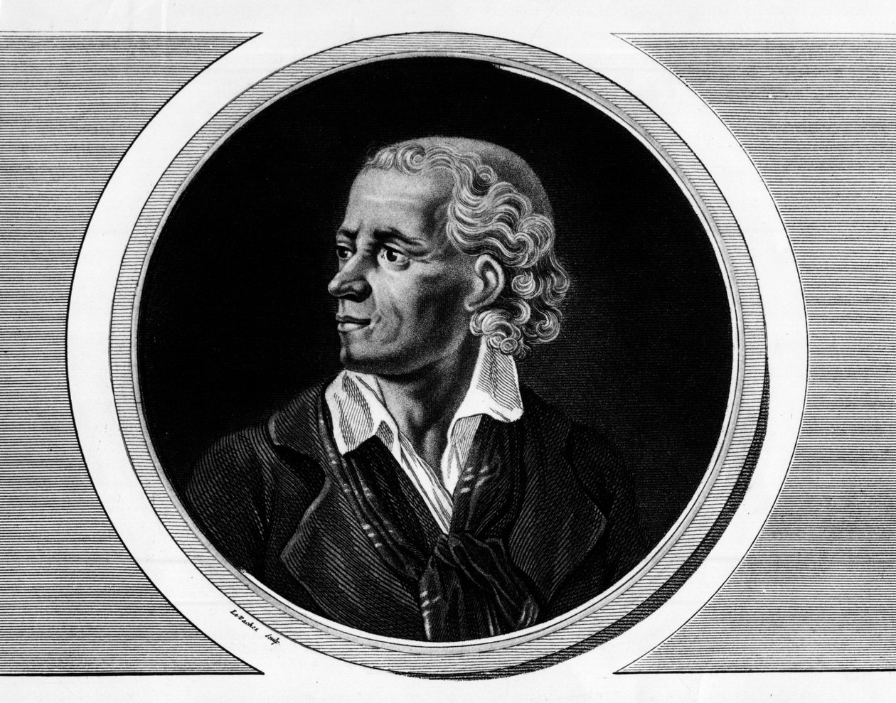 Portrét Josepha Chaliera, francouzského politika (1747-1793), prokurátora Komuny v Lyonu. Rytina v „“ Kompletní sbírka historických obrazů francouzské revoluce, ve třech svazcích.“““ 1804. od Unknown artist