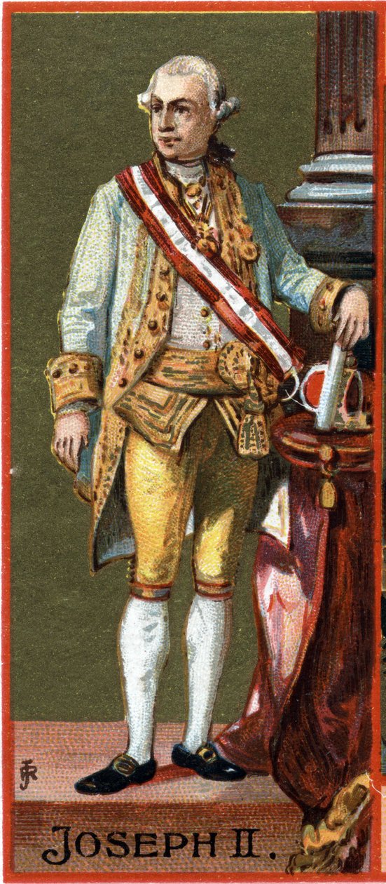 Portrét Josefa II. (1741-1790), rakouského arcivévody, císaře (zvoleného, nikoli koruny) Svaté říše (1765-1790). od Unknown artist